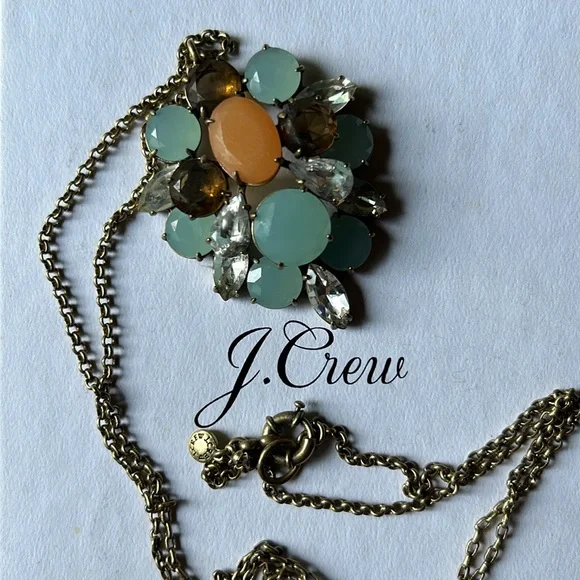 J.Crew Jeweled Long Statement Necklace - Picture 6 of 10